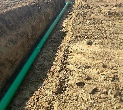 Verlegung von KG-Rohren im Garten- und Landschaftsbau in Nürtingen